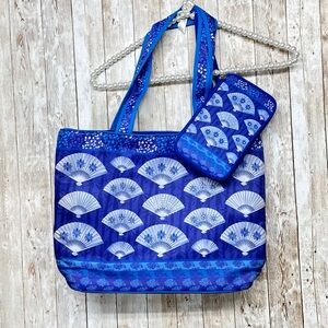 ⭐️Willabee & Ward Royal Blue Tote Bag and Clutch NWOT